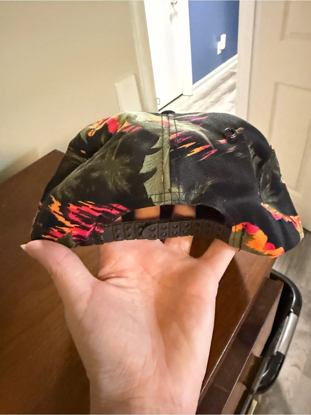 Thompson Power Black Tropical Floral Rope-Trim Hat